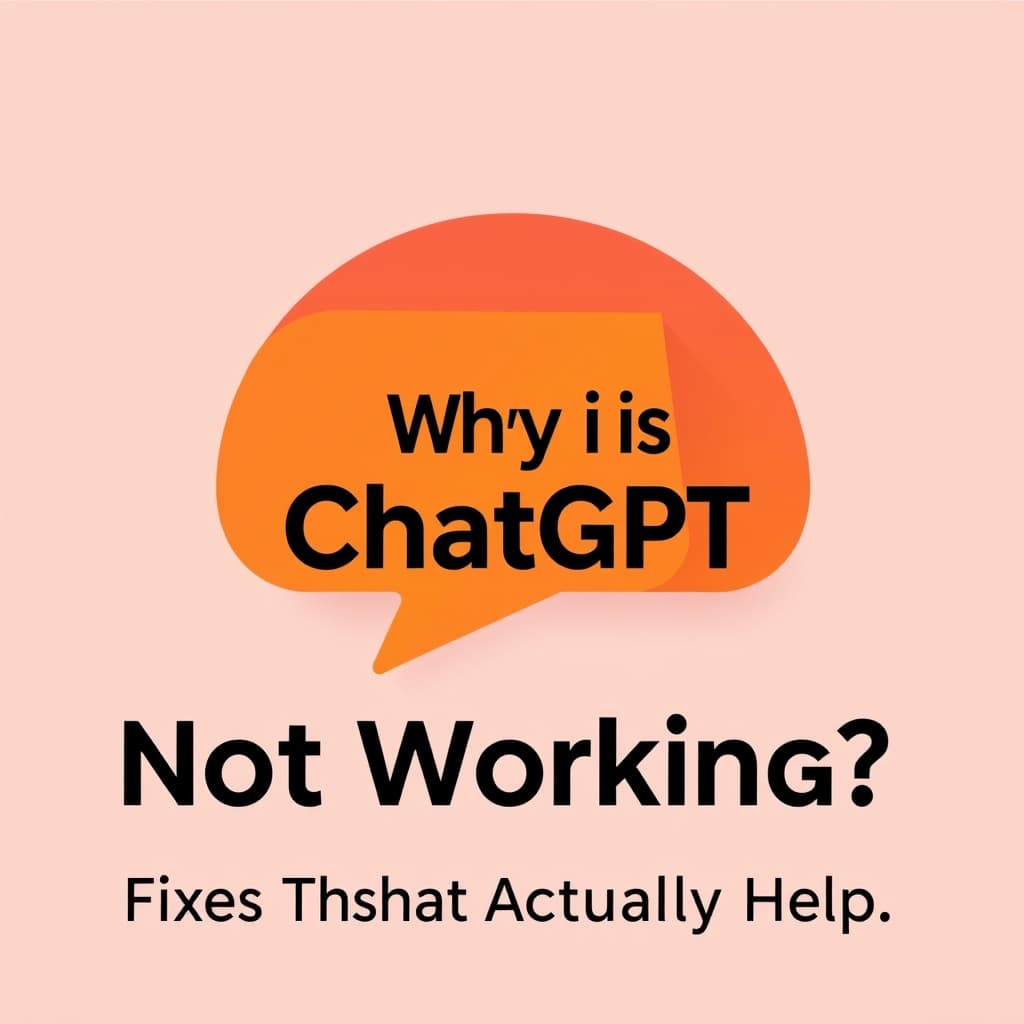 Why Is ChatGPT Not Working? Fixes That Actually Help